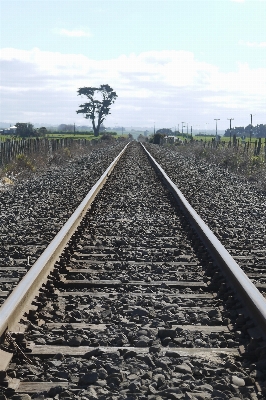 Landscape outdoor track railway Photo