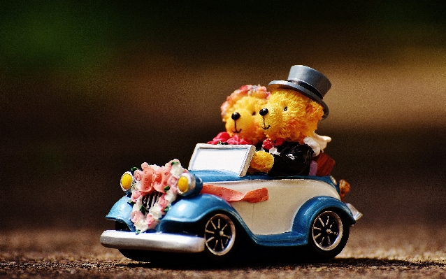 Car cute bear decoration Photo