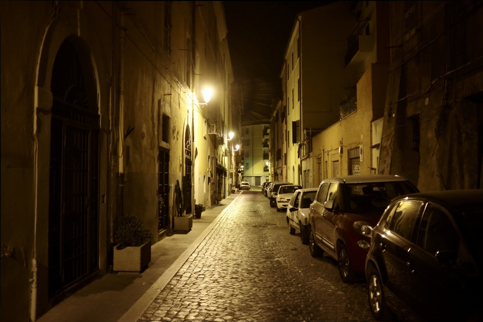 Lumière route rue nuit