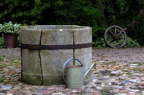 Wood antique backyard garden Photo