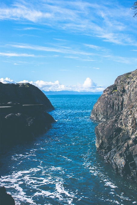 Paesaggio mare costa acqua