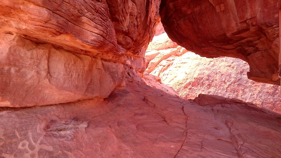 Rock wood formation arch