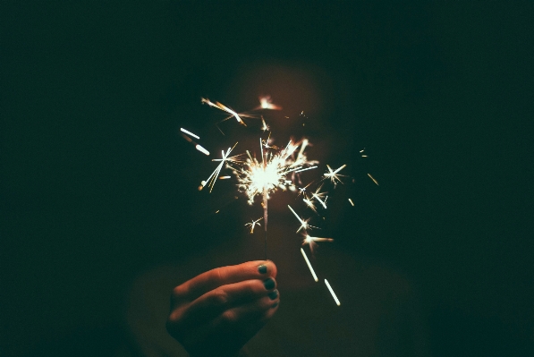 Light flower sparkler celebration Photo