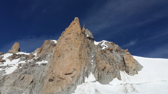 Rock mountain snow winter Photo