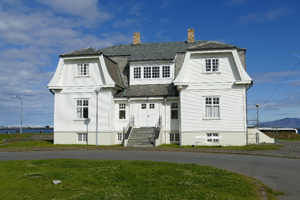 Die architektur villa haus gebäude