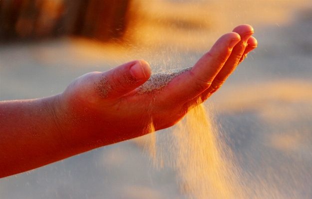 Hand sand open photography Photo