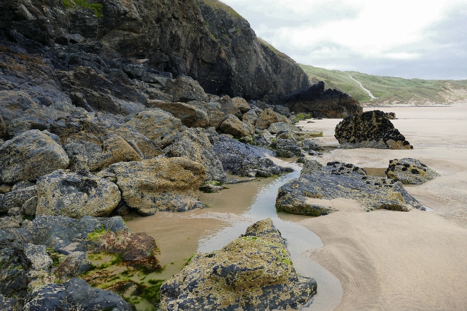 Beach landscape sea coast