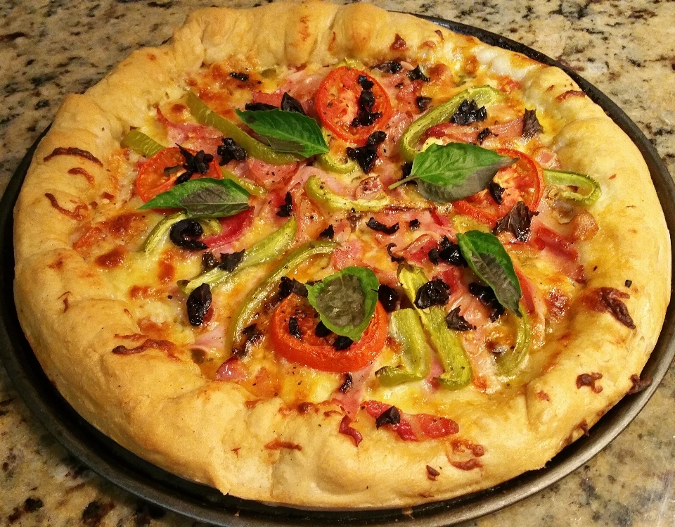 Dish food cuisine pizza