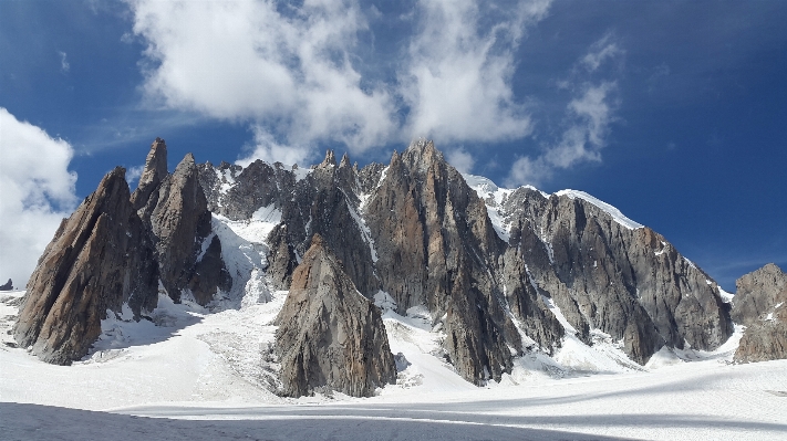 Rock mountain snow winter Photo