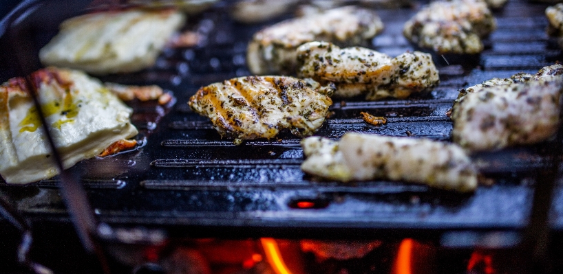 Outdoor smoke summer roast Photo