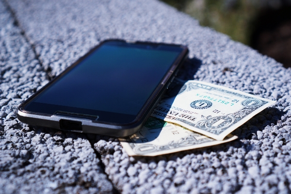 Smartphone technology phone money Photo