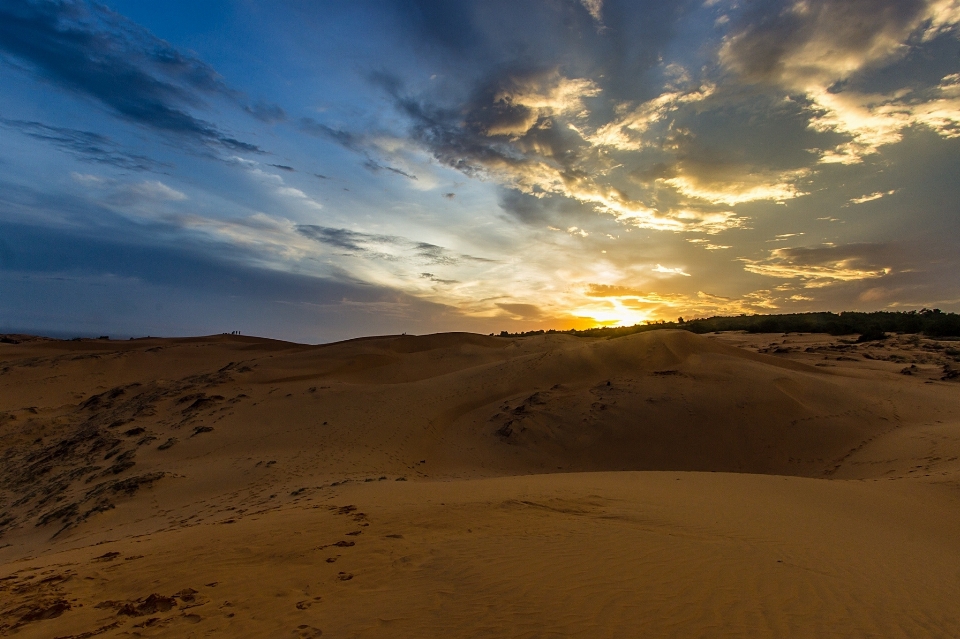 Landscape sea sand horizon