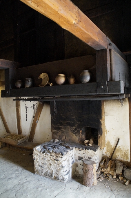 Die architektur holz antiquität haus