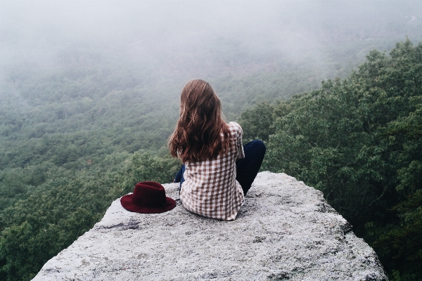 Nature rock walking person Photo