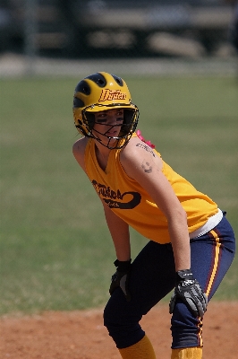 Girl baseball sport game Photo