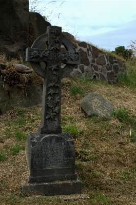 Photo Vieux monument croix cimetière