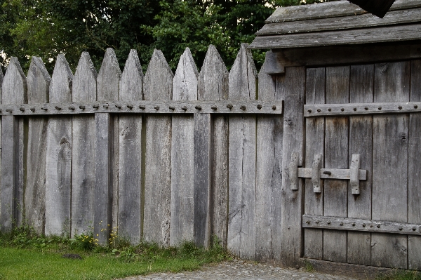 Fence wood wall column Photo