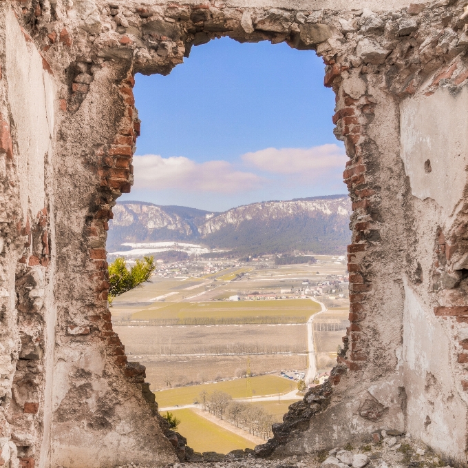 Manzara rock dağ mimari