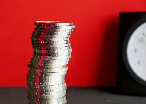 Red metal money lighting Photo