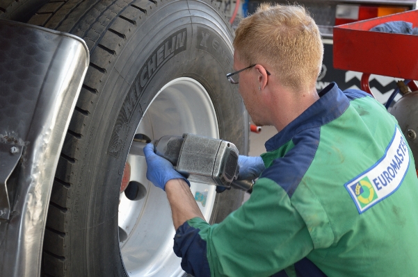 Work wheel tire mechanic Photo