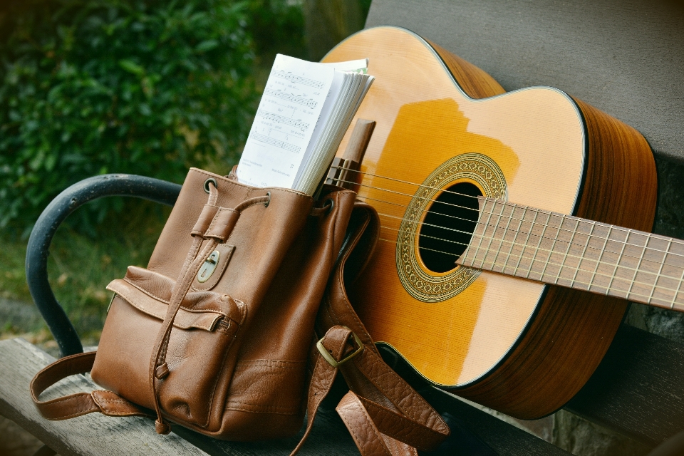 Musique guitare acoustique sac à dos