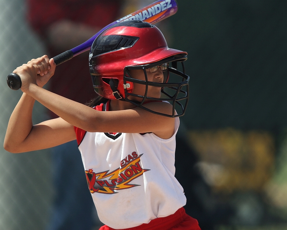 Fille base-ball sport jeu