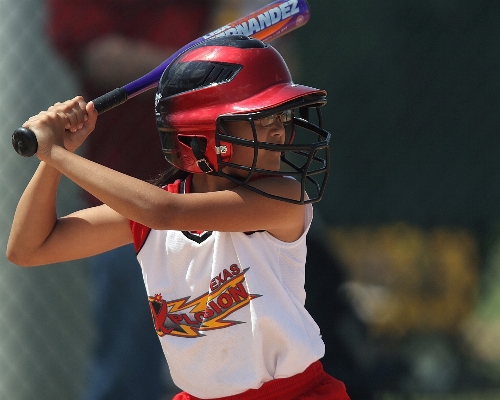 Girl baseball sport game Photo