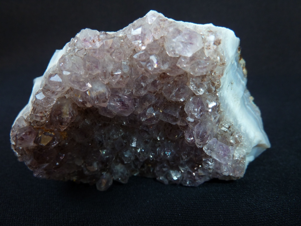 Nature white purple stone