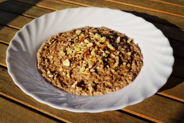 Coffee wood grain dish Photo