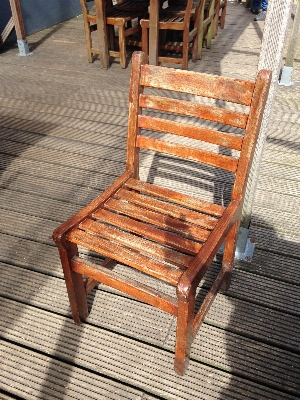 Table wood sun bench Photo