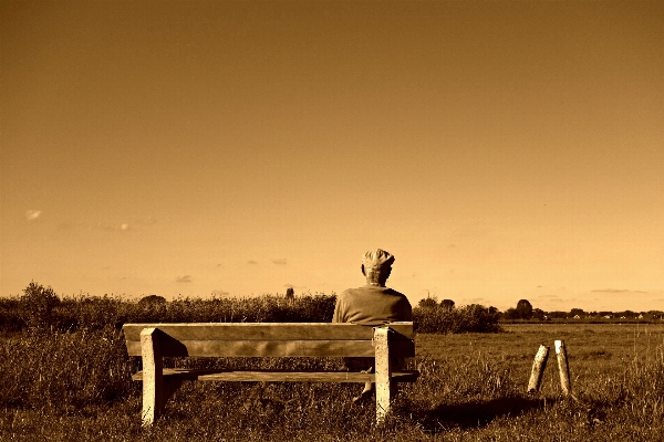 Man landscape nature grass Photo