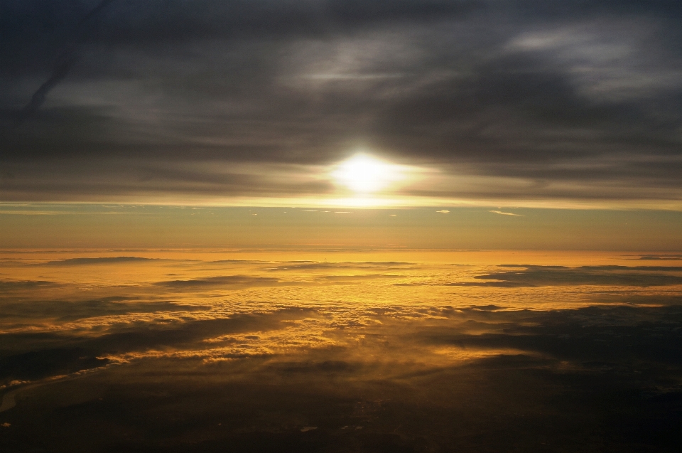 Meer ozean horizont wolke