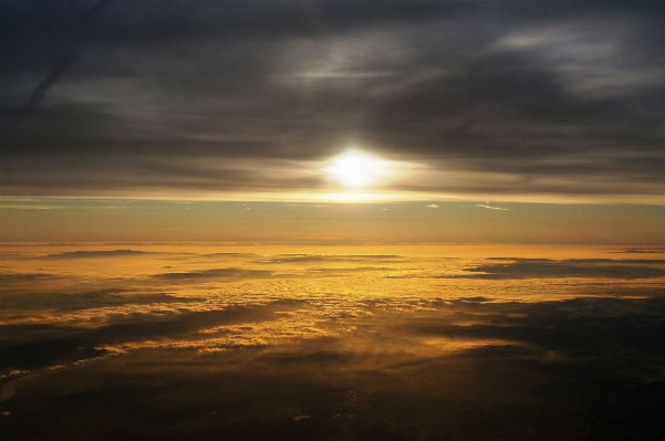 Sea ocean horizon cloud Photo