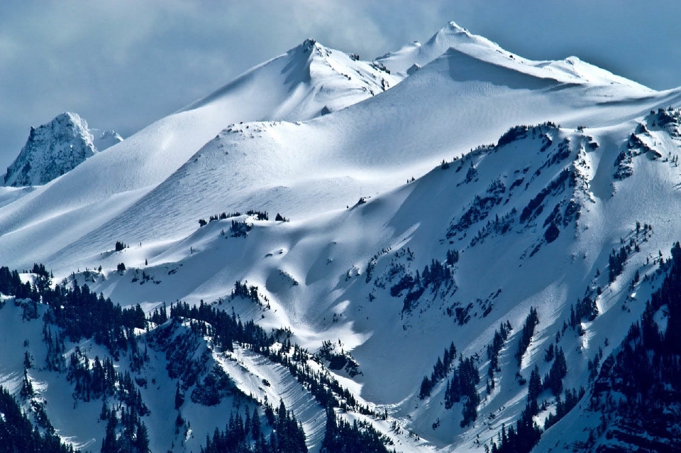 Paisaje naturaleza montaña nieve