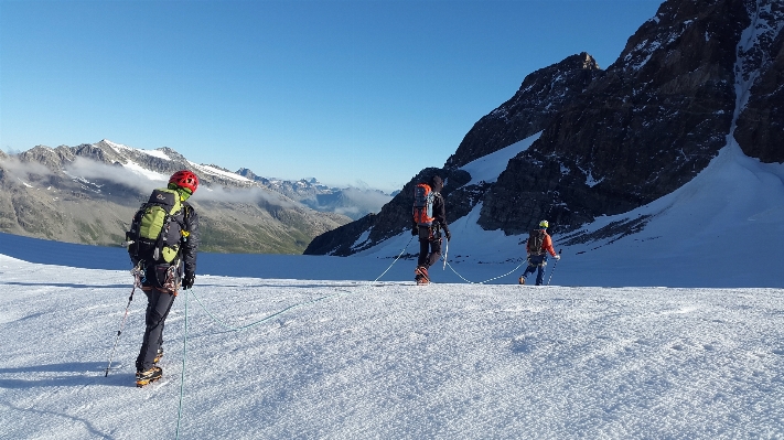 Mountain winter sport adventure Photo