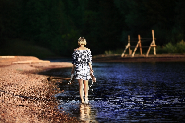 Beach water nature girl Photo