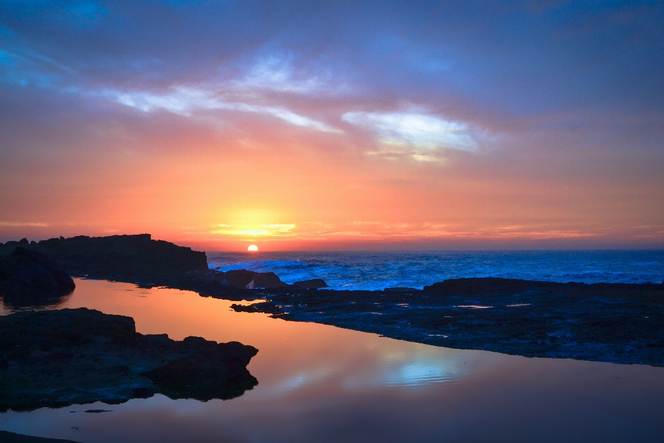 Beach landscape sea coast