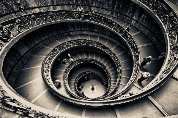 Foto Bianco e nero
 fotografia ruota spirale