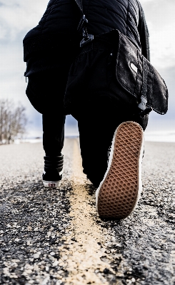 Walking shoe winter people Photo