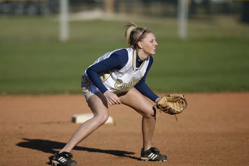 Fille base-ball gant sport