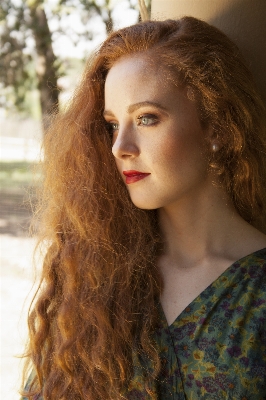 Girl woman hair portrait Photo