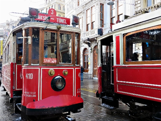 Tram transportation transport red Photo