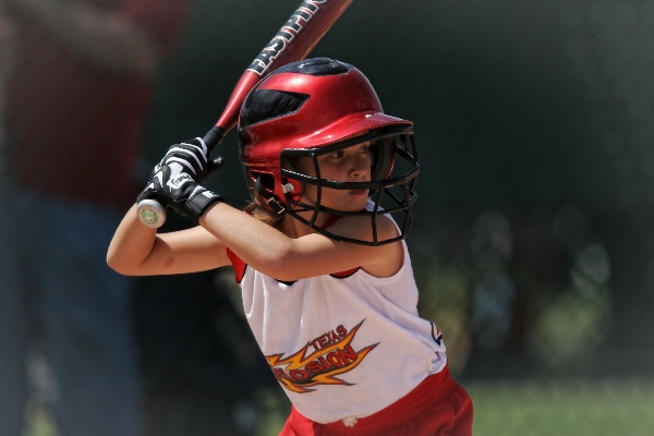 Photo Fille base-ball sport jeu