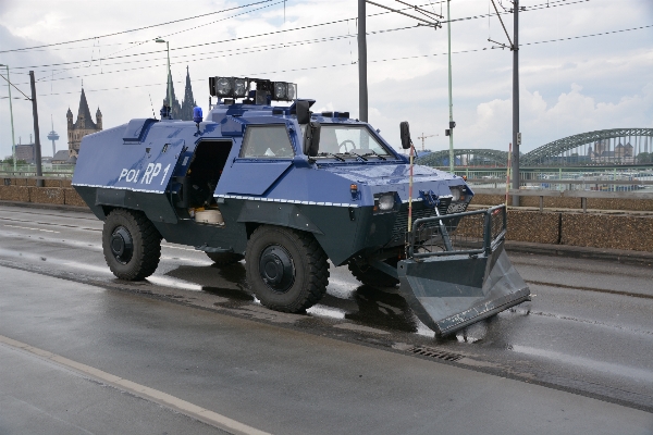 Car asphalt military truck Photo