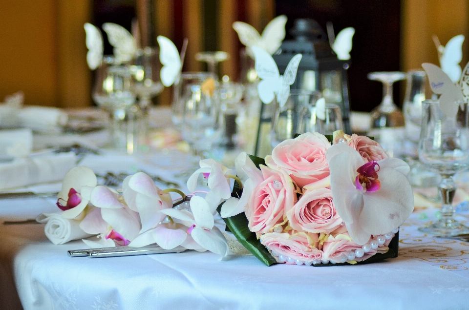 Table fork cutlery flower