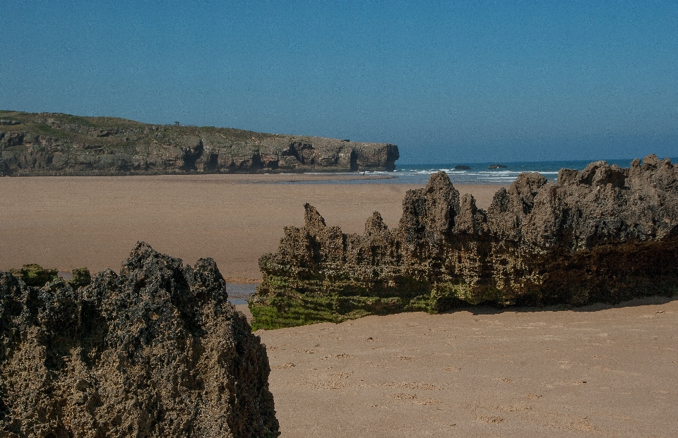 Beach landscape sea coast