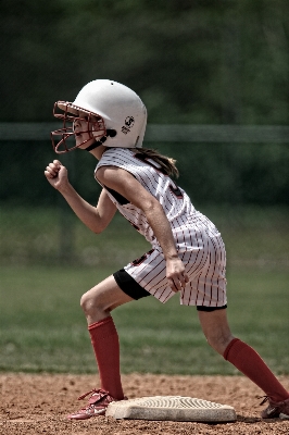 Girl baseball sport game Photo