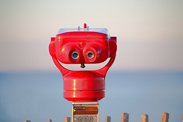 Landscape sea light telescope Photo