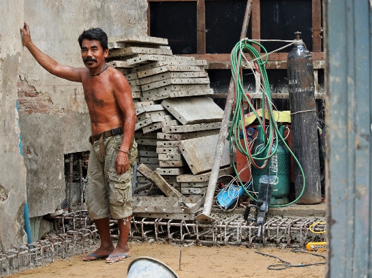 Foto Bangunan dinding konkret thailand