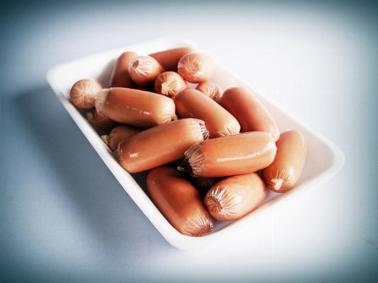 Hand white isolated meal Photo